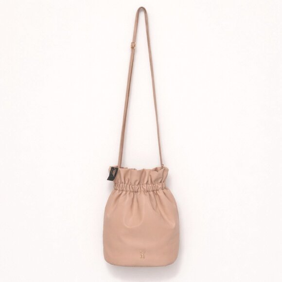 Victoria’s Secret Beige Cinched Bucket Crossbody Bag NWT - Picture 6 of 9
